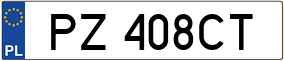 Truck License Plate